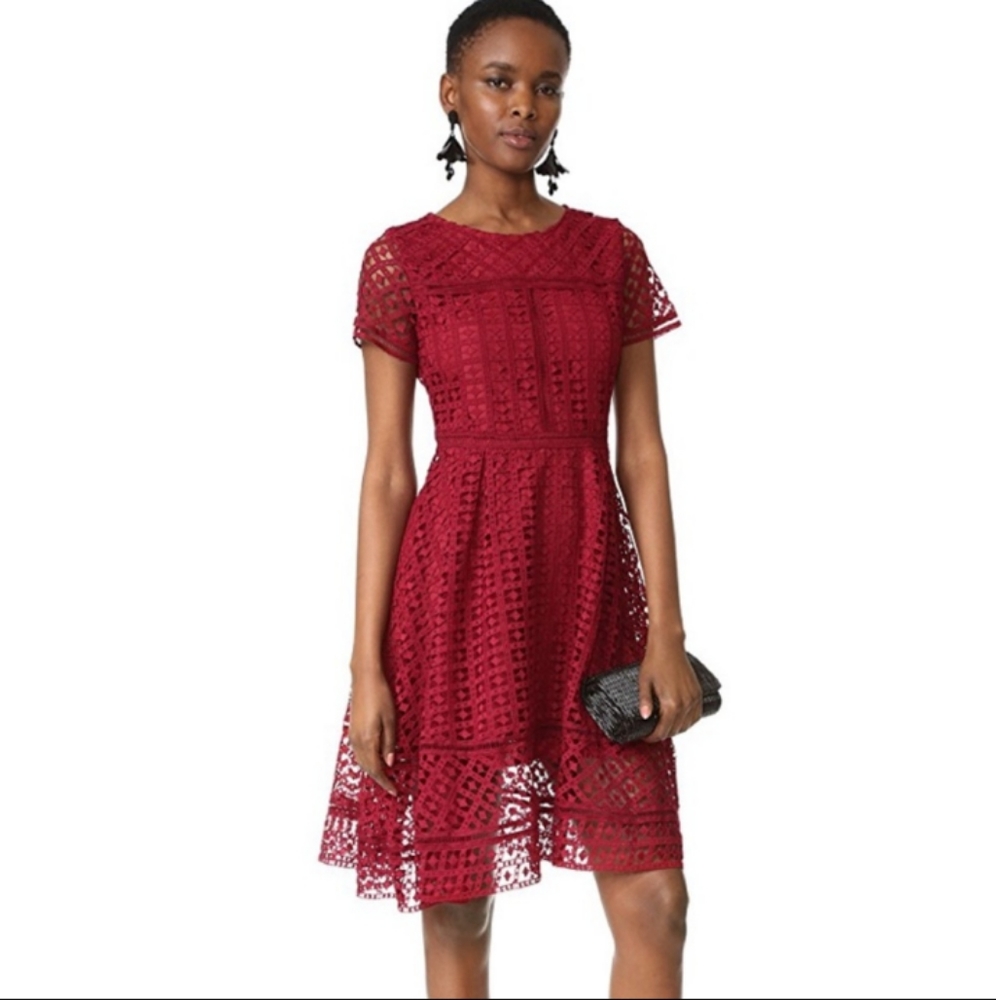 Cupcakes and Cashmere red lace dress